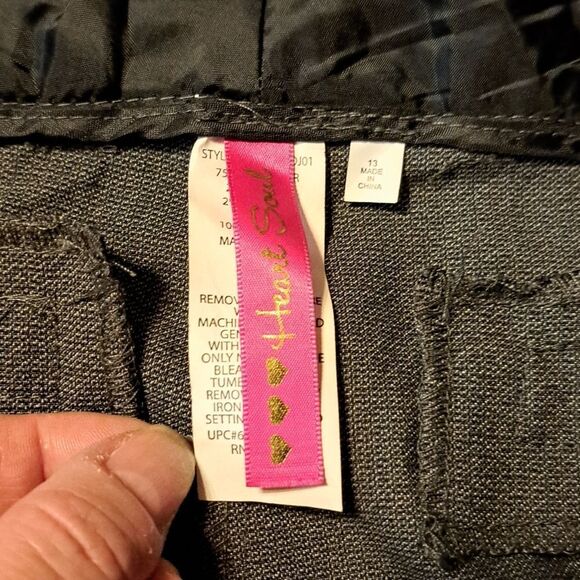 Heart Soul Gray wide leg trousers size 13 - Picture 3 of 6